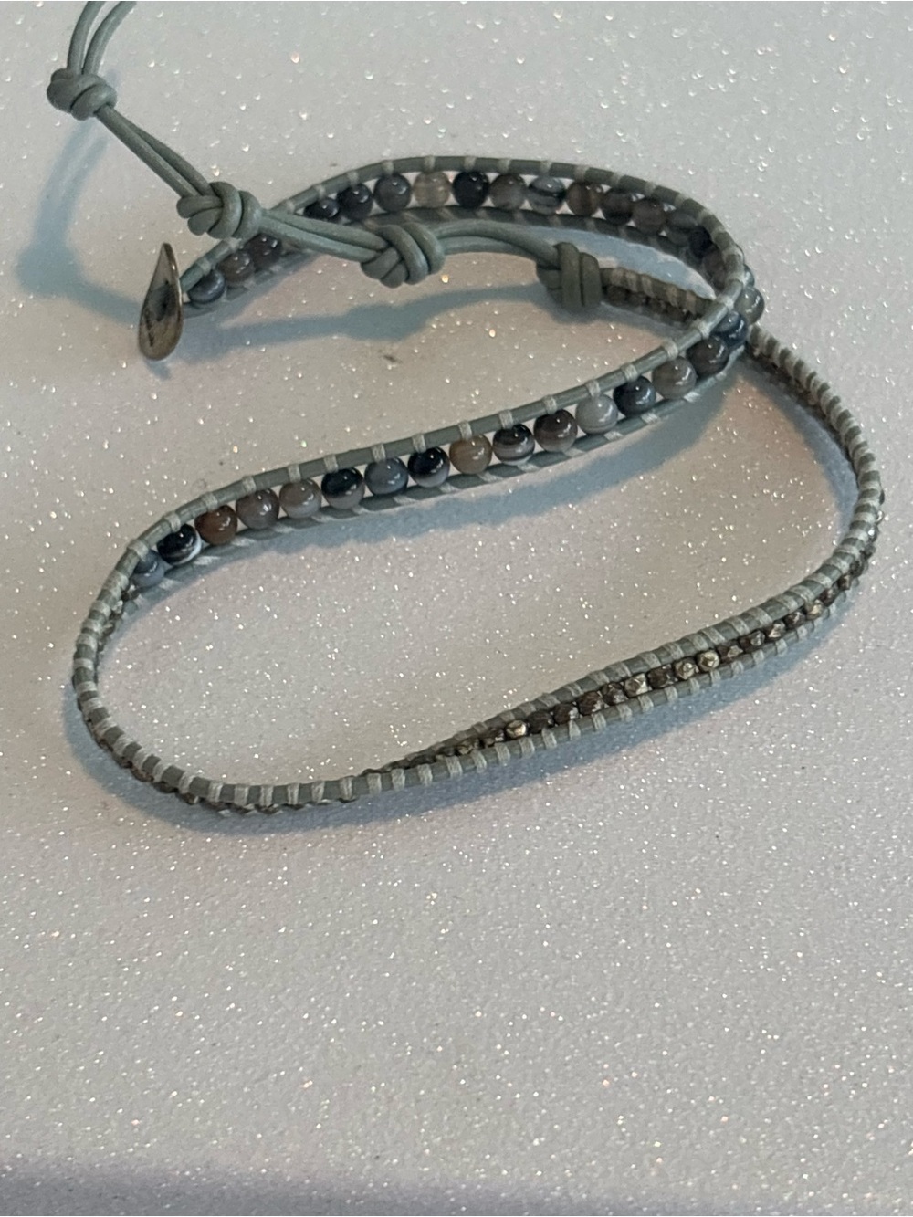 Chan Luu Stone and Leather Bracelet